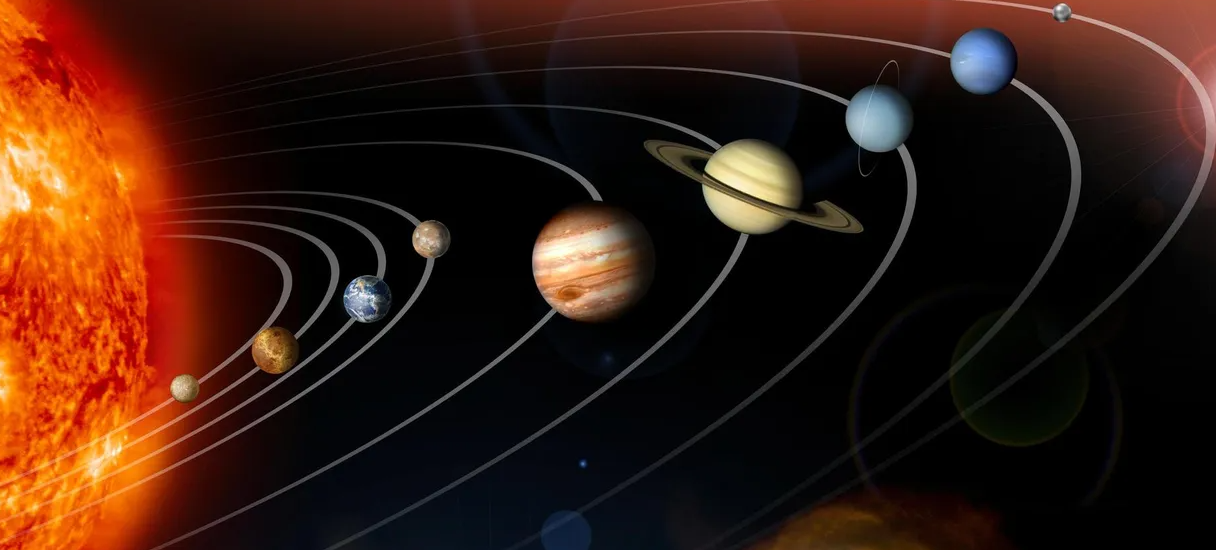 Six planets—Mercury, Venus, Mars, Jupiter, Saturn, and Uranus—aligned in the pre-dawn sky on February 28, 2025, viewed through a telescope.