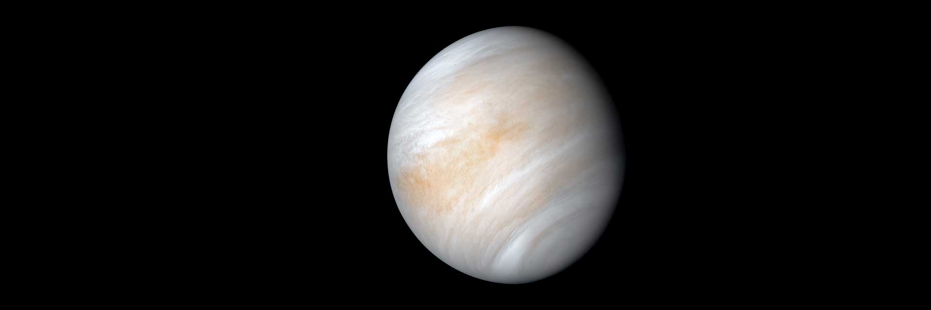 NASA Mariner 10 image of Venus showing cloud cover as a phase and contrast reference for observers.